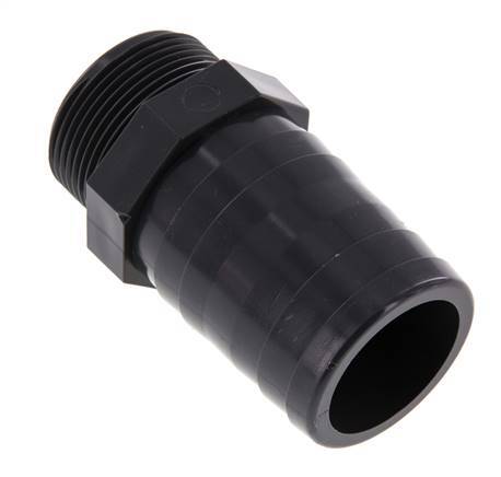 50 mm (2'') & G1-1/2'' PVC-U Schlauchbolzen männlich 99mm EN 1452-3 [2 Stück]