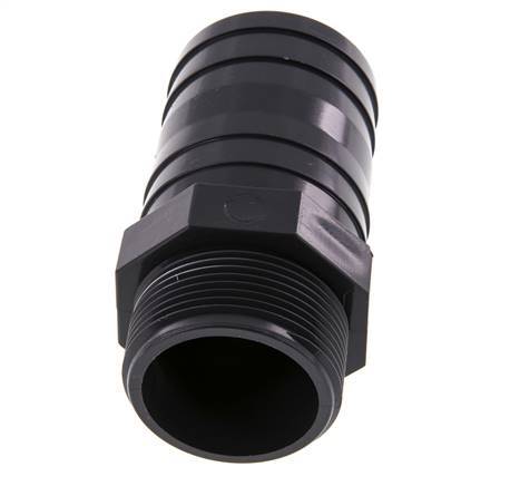 50 mm (2'') & G1-1/2'' PVC-U Schlauchbolzen männlich 99mm EN 1452-3 [2 Stück]