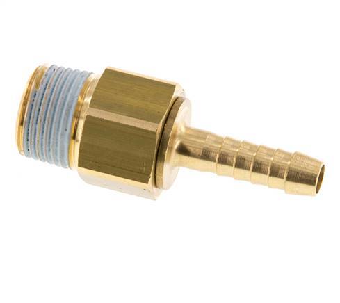6 mm (1/4'') & R3/8'' Messing Schlauchbolzen männlich NBR drehbar