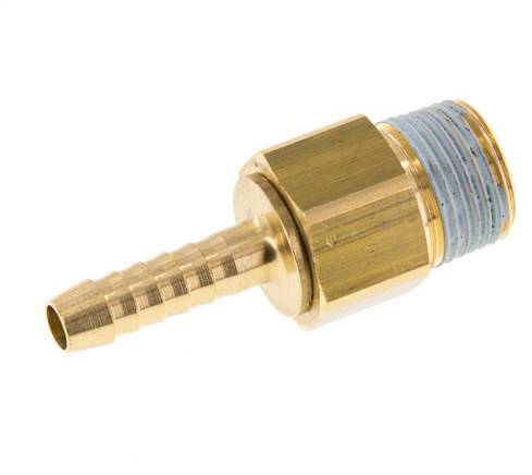6 mm (1/4'') & R3/8'' Messing Schlauchbolzen männlich NBR drehbar