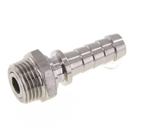 13 mm (1/2'') & R1/2'' Edelstahl 1.4301 Schlauchbolzen männlich FKM drehbar