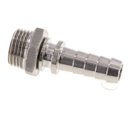 13 mm (1/2'') & R1/2'' Edelstahl 1.4301 Schlauchbolzen männlich FKM drehbar