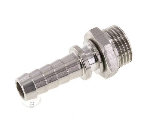13 mm (1/2'') & R1/2'' Edelstahl 1.4301 Schlauchbolzen männlich FKM drehbar