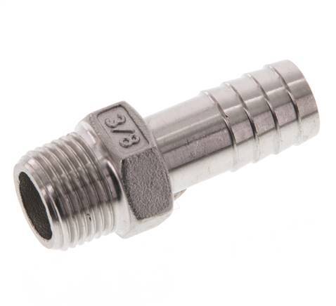13 mm (1/2'') & 3/8''NPT Stainless Steel 1.4408 Hose Barb Male [2 Pieces]