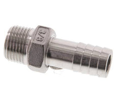 13 mm (1/2'') & 3/8''NPT Stainless Steel 1.4408 Hose Barb Male [2 Pieces]