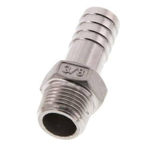 13 mm (1/2'') & 3/8''NPT Stainless Steel 1.4408 Hose Barb Male [2 Pieces]