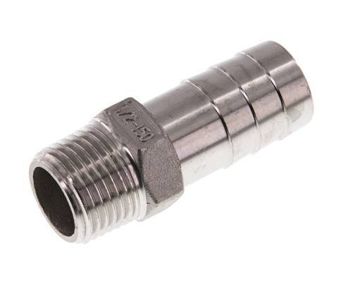 19 mm (3/4'') & 1/2''NPT Stainless Steel 1.4408 Hose Barb Male