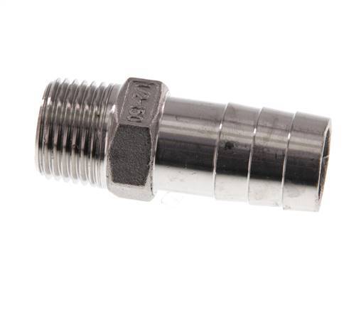 19 mm (3/4'') & 1/2''NPT Stainless Steel 1.4408 Hose Barb Male