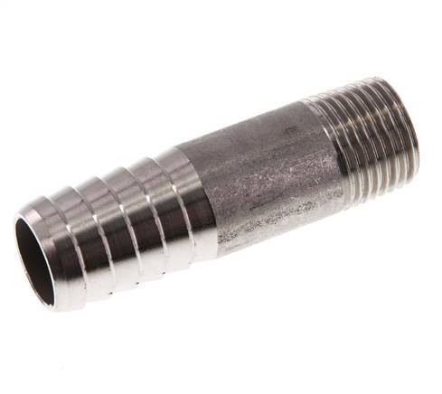 19 mm (3/4'') & R1/2'' Edelstahl 1.4571 Schlauchbolzen männlich 70mm