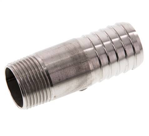 25 mm (1'') & R3/4'' Edelstahl 1.4571 Schlauchbolzen männlich 70mm