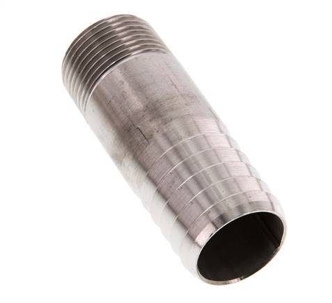 25 mm (1'') & R3/4'' Edelstahl 1.4571 Schlauchbolzen männlich 70mm