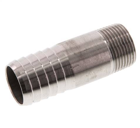 25 mm (1'') & R3/4'' Edelstahl 1.4571 Schlauchbolzen männlich 70mm