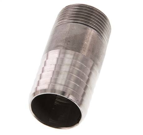 32 mm (1-1/4'') & R1'' Edelstahl 1.4571 Schlauchbolzen männlich 70mm