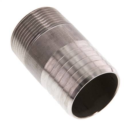 40 mm & R1-1/4'' Edelstahl 1.4571 Schlauchbolzen männlich 70mm