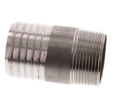 40 mm & R1-1/4'' Edelstahl 1.4571 Schlauchbolzen männlich 70mm