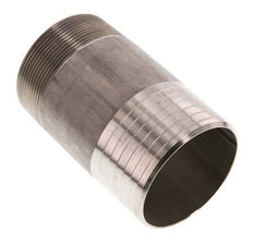 75 mm (3'') & R2-1/2'' Edelstahl 1.4571 Schlauchbolzen Außengewinde 120mm