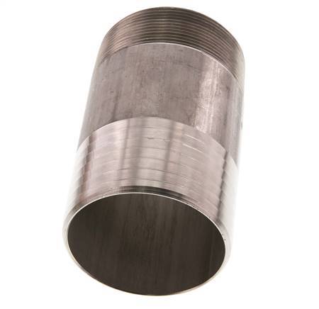 75 mm (3'') & R2-1/2'' Edelstahl 1.4571 Schlauchbolzen Außengewinde 120mm