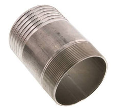 90 mm (3-1/2'') & R3'' Edelstahl 1.4571 Schlauchbolzen Außengewinde 120mm