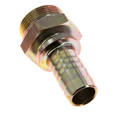 25 mm (1'') & G1-1/4'' verzinkter Stahl-Schlauchbolzen mit Außengewinde Sicherheitskragen