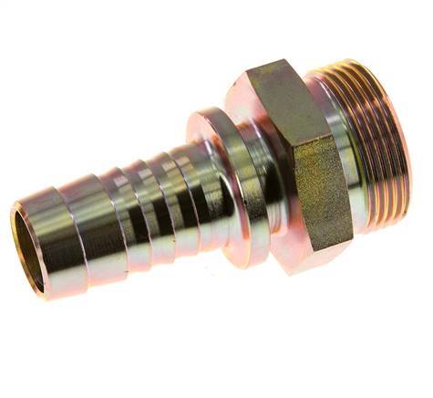 25 mm (1'') & G1-1/4'' verzinkter Stahl-Schlauchbolzen mit Außengewinde Sicherheitskragen