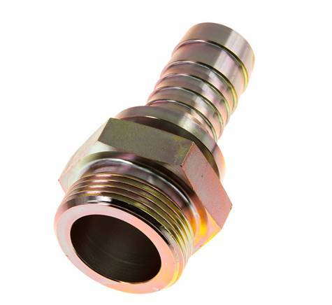 25 mm (1'') & G1-1/4'' verzinkter Stahl-Schlauchbolzen mit Außengewinde Sicherheitskragen