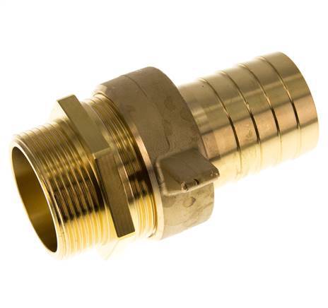 38 mm (1-1/2'') & G1-1/2'' Messing-Schlauchbolzen mit konischer Dichtung NBR Flügelmutter