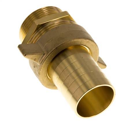38 mm (1-1/2'') & G1-1/2'' Messing-Schlauchbolzen mit konischer Dichtung NBR Flügelmutter