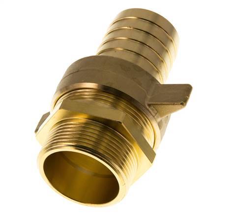 38 mm (1-1/2'') & G1-1/2'' Messing-Schlauchbolzen mit konischer Dichtung NBR Flügelmutter