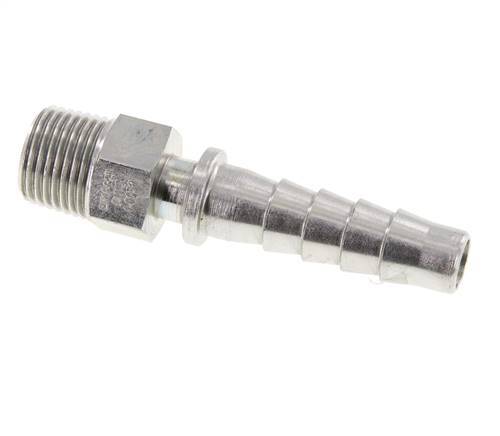13x25 mm & R1/2'' verzinkte Stahlschlauchsäule mit Außengewinde DIN EN 14423
