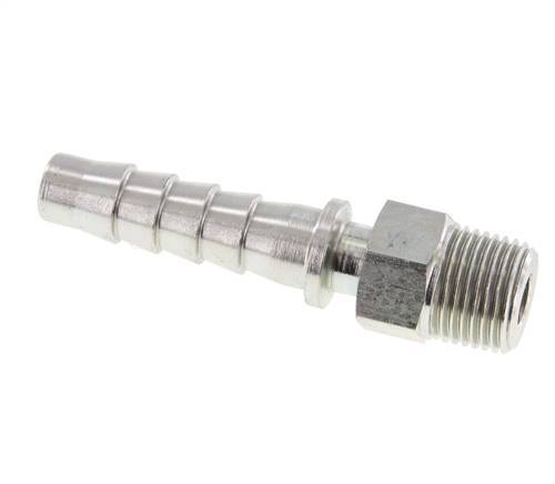 13x25 mm & R1/2'' verzinkte Stahlschlauchsäule mit Außengewinde DIN EN 14423