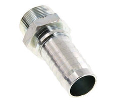 32x48 mm & R1-1/4'' verzinkte Stahlschlauchsäule mit Außengewinde DIN EN 14423