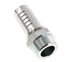 32x48 mm & R1-1/4'' verzinkte Stahlschlauchsäule mit Außengewinde DIN EN 14423