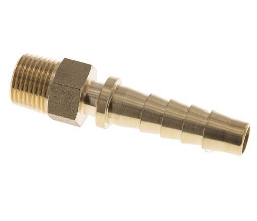 13x25 mm & R1/2'' Messing-Schlauchsäule mit Außengewinde DIN EN 14423