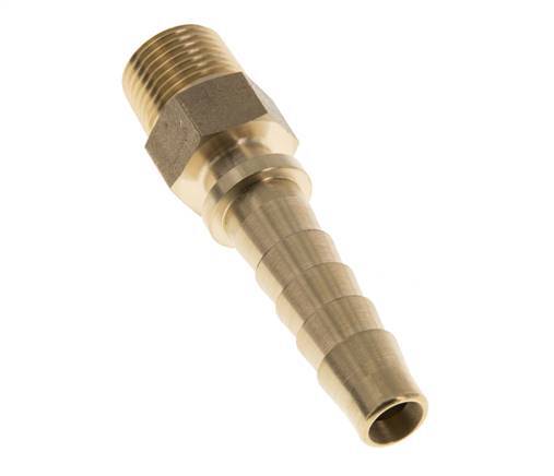 13x25 mm & R1/2'' Messing-Schlauchsäule mit Außengewinde DIN EN 14423