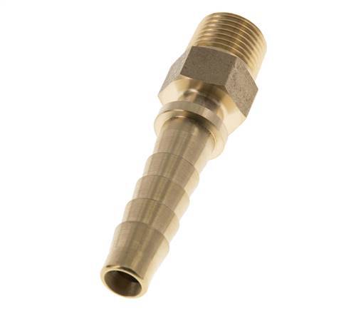 13x25 mm & R1/2'' Messing-Schlauchsäule mit Außengewinde DIN EN 14423