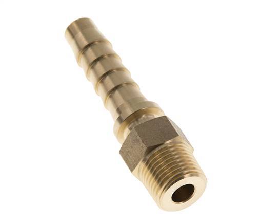 13x25 mm & R1/2'' Messing-Schlauchsäule mit Außengewinde DIN EN 14423