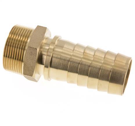 38x54 mm & R1-1/2'' Messing-Schlauchsäule mit Außengewinde DIN EN 14423