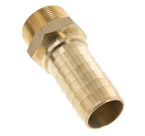 38x54 mm & R1-1/2'' Messing-Schlauchsäule mit Außengewinde DIN EN 14423