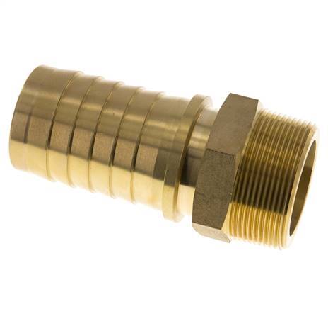 50x68 mm & R2'' Messing-Schlauchsäule mit Außengewinde DIN EN 14423