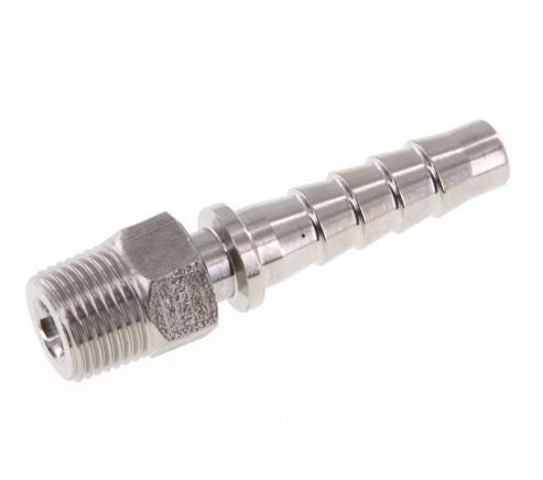13x25 mm & R1/2'' Edelstahl 1.4301 Schlauchsäule mit Außengewinde DIN EN 14423