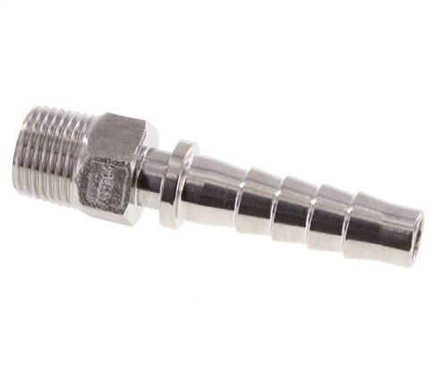 13x25 mm & R1/2'' Stainless Steel 1.4301 Hose Pillar with Male Threads DIN EN 14423