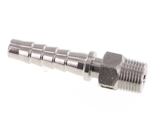 13x25 mm & R1/2'' Edelstahl 1.4301 Schlauchsäule mit Außengewinde DIN EN 14423