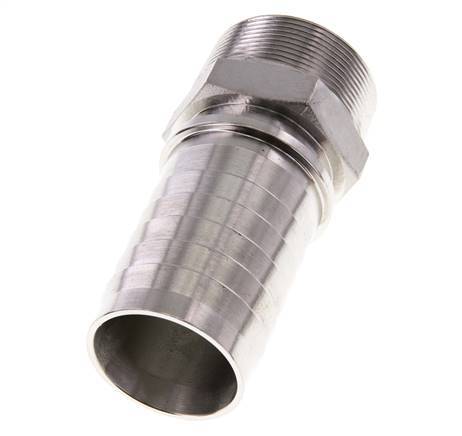 50x68 mm & R2'' Edelstahl 1.4301 Schlauchsäule mit Außengewinde DIN EN 14423
