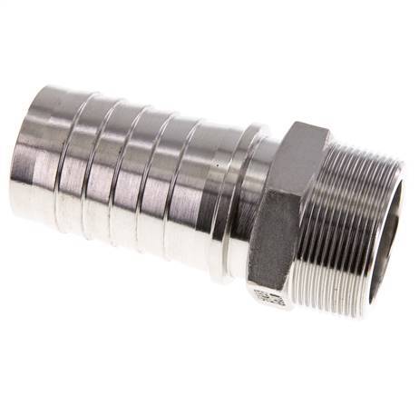 50x68 mm & R2'' Edelstahl 1.4301 Schlauchsäule mit Außengewinde DIN EN 14423