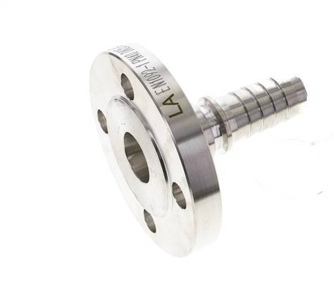 25x40 mm Stainless Steel 1.4401 Hose Pillar with Flange PN 10/16/25/40 DIN EN 14423 / DIN 2826