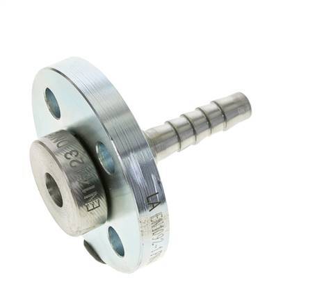 13x25 mm verzinkte Stahlschlauchsäule mit drehbarem Flansch PN 10/16/25/40 DIN EN 14423 / DIN 2826