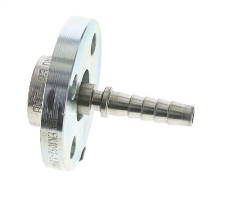 13x25 mm verzinkte Stahlschlauchsäule mit drehbarem Flansch PN 10/16/25/40 DIN EN 14423 / DIN 2826