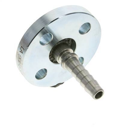 13x25 mm verzinkte Stahlschlauchsäule mit drehbarem Flansch PN 10/16/25/40 DIN EN 14423 / DIN 2826