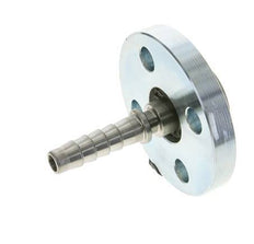 13x25 mm verzinkte Stahlschlauchsäule mit drehbarem Flansch PN 10/16/25/40 DIN EN 14423 / DIN 2826