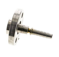 13x25 mm Edelstahl 1.4401 Schlauchsäule mit drehbarem Flansch PN 10/16/25/40 DIN EN 14423 / DIN 2826